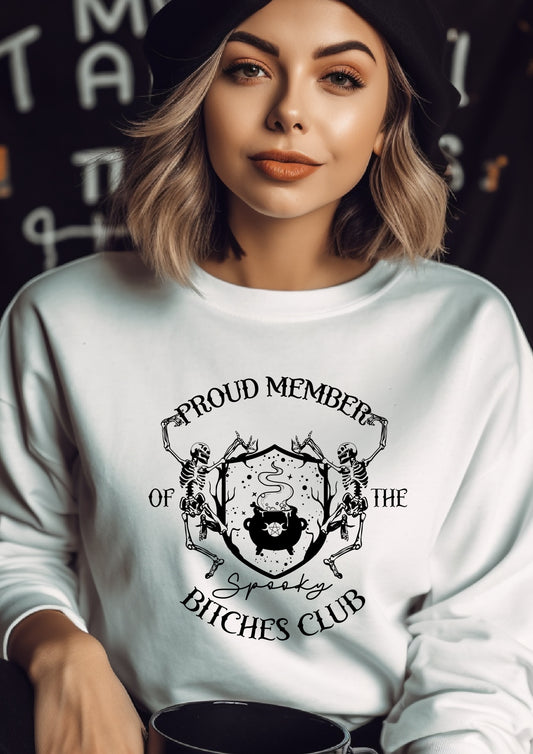 Spooky Bitches Club Sweatshirt Halloween