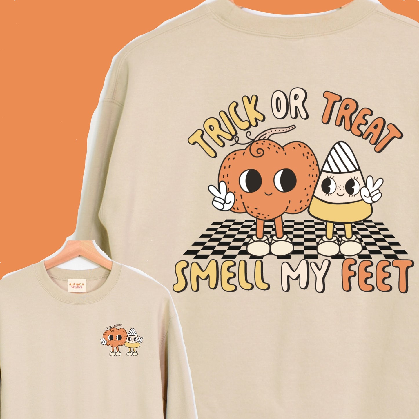 Trick-or-treat design 3 KIDS Sweatshirt Halloween